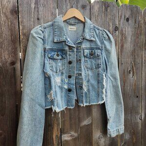 Mono B Cropped Jean Jacket